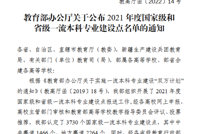大事印记13：学前教育专业获评国家一流本科专业建设点
